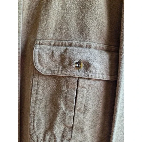 Cabela's Mens Shirt XL Work Outdoor Chamois Button Up Heavyweight Long Sleeve - Picture 4 of 5